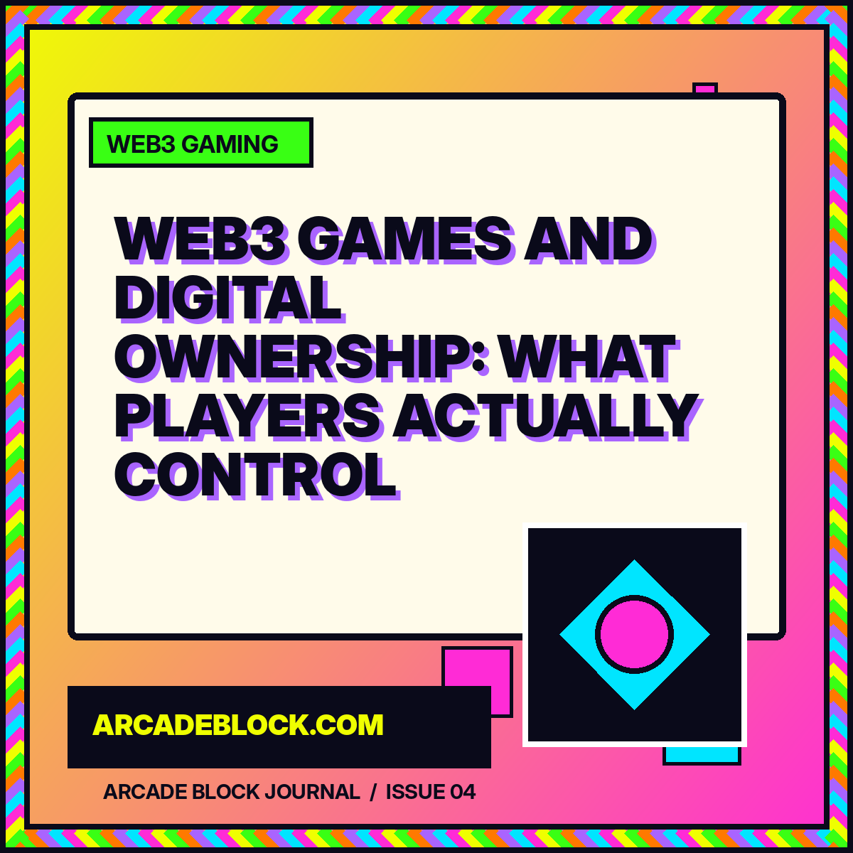 Web3 Games and Digital Ownership: What Players Actually Control featured typography card