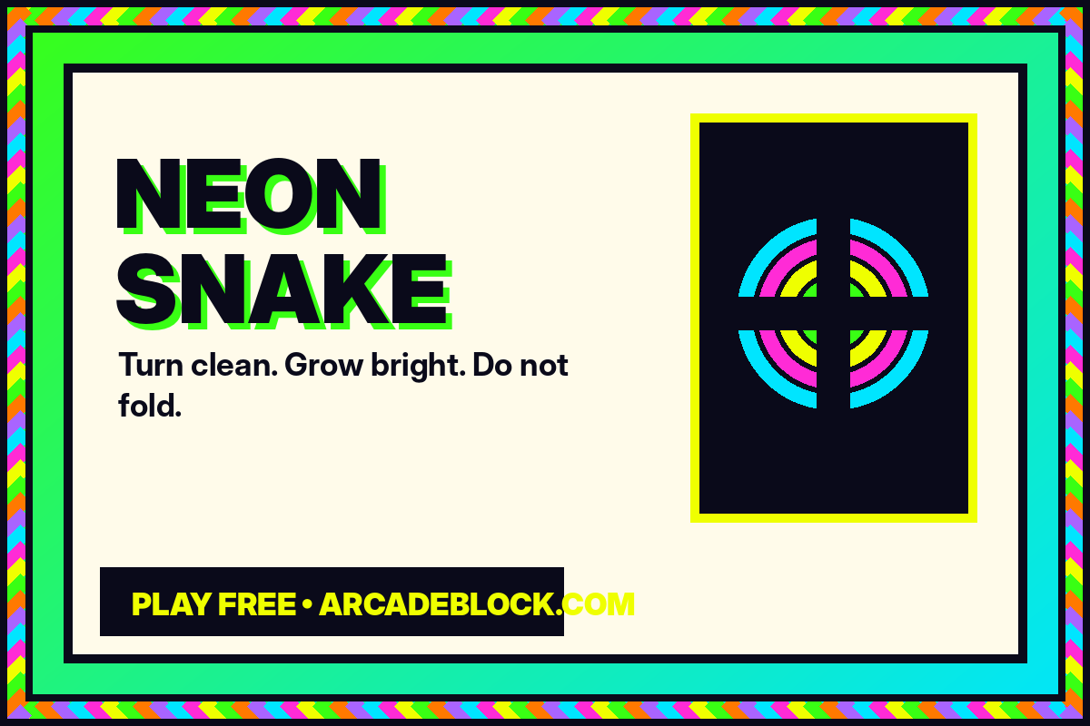 Neon Snake neon arcade game cover